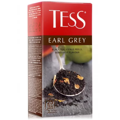 Ceai TESS Earl Grey, 25 pachetele de 2gr