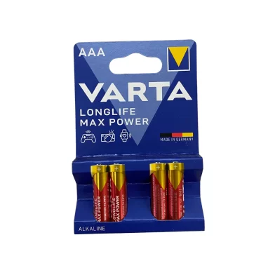 Baterie VARTA Longlife Max Power AAA, 4 bucati, blister