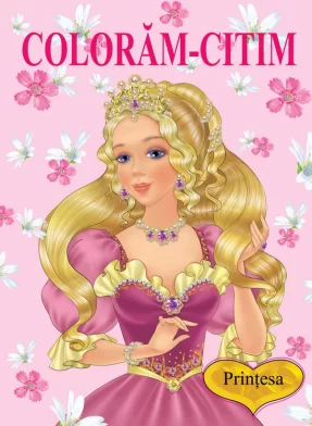 Carte de colorat Coloram - citim. Printesa
