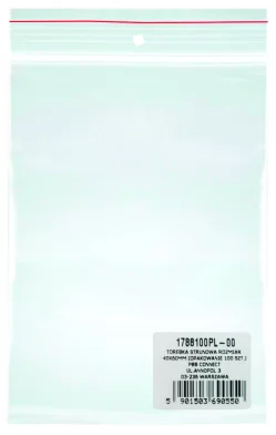 Pungi din plastic OFFICE PROD 100x120mm, fermoar, 100buc