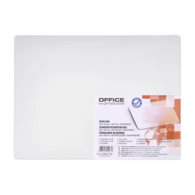 Mapa de birou OFFICE PRODUCTS 500x700 mm, transparenta