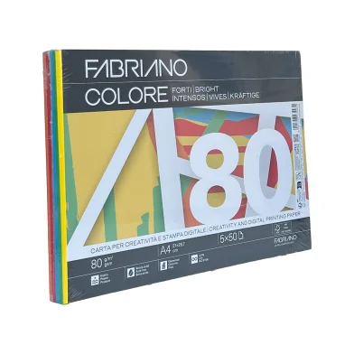 Бумага FABRIANO Colore A4, 80 г/м2, 250 л. mixt интенсив