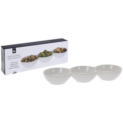 Bol pentru aperitiv EH 24x8 cm, triplu, portelan