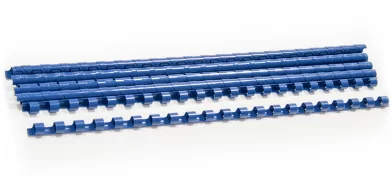 Inele din plastic ARGO A4, 8mm, 10 bucati, albastru