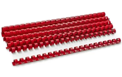 Inele din plastic ARGO A4, 14mm, 10 bucati, rosu