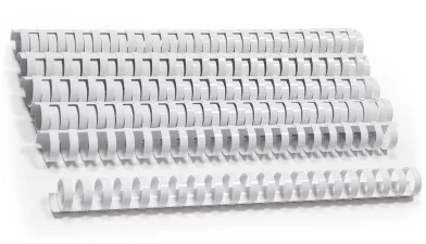 Inele din plastic ARGO A4, 22mm, 10 bucati, alb