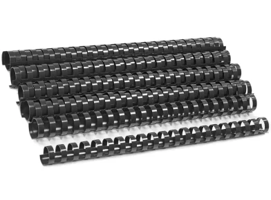 Inele din plastic ARGO A4, 22mm, 10 bucati, negru