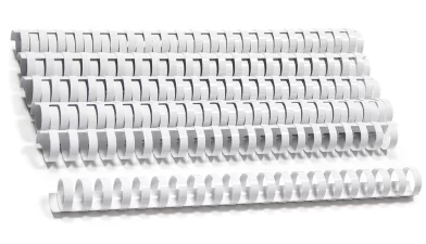 Inele din plastic ARGO A4, 25mm, 10 bucati, alb