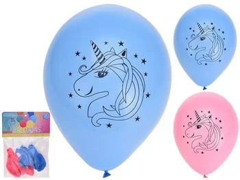 Baloane colorate latex Unicorn, 6 bucati