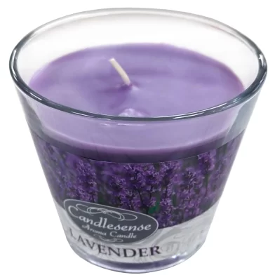 Luminare aromatizata in pahar "Lavanda", 9x18 cm