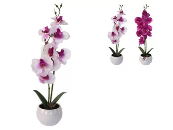 Floare artificiala "Orhidee" 39 cm in ghiveci 