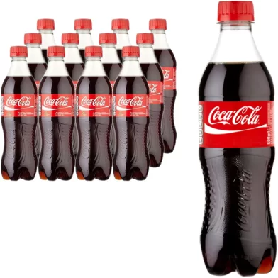 Вода COCA-COLA, 0.5 л, газированная, 12 штук