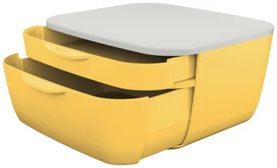 Cabinet cu 2 sertare LEITZ Cosy, galben