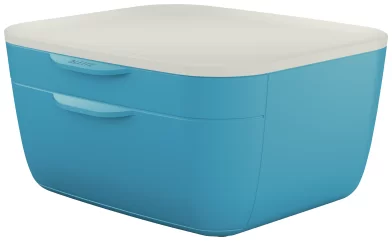 Cabinet cu 2 sertare LEITZ Cosy, albastru