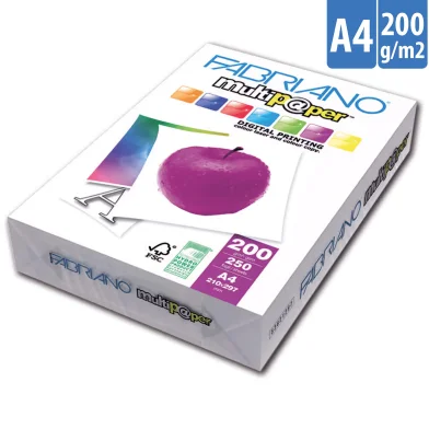 Hartie FABRIANO Multipaper A4, 200g/m2, 250 foi