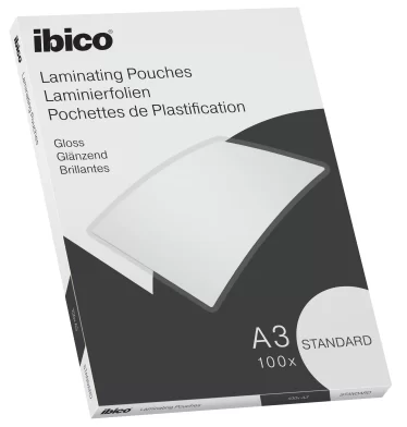 Folii pentru laminare IBICO A3, 125mic, 100 foi