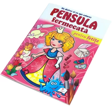 Carte de colorat Pensula fermecata A4 Pentru fetite