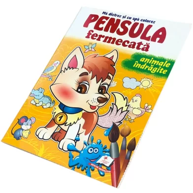 Carte de colorat Pensula fermecata A4 Animale indragite