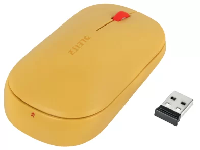 Mouse LEITZ Cosy, 3 butoane, wireless, galben