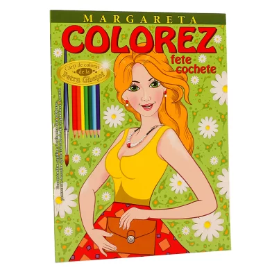 Carte de colorat Colorez Fete Cochete