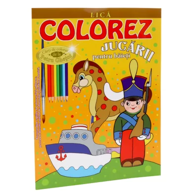 Carte de colorat Colorez Jucarii pentru baieti