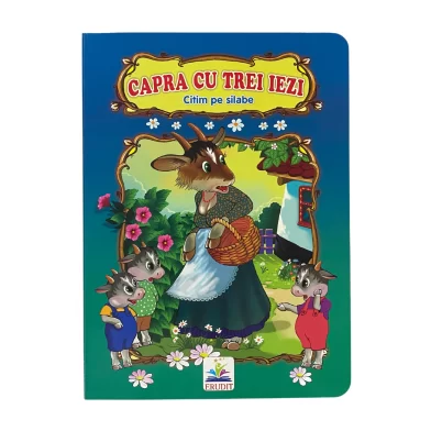 Cartea carton Citim pe silabe Capra cu trei iezi