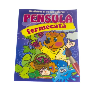 Carte de colorat Pensula fermecata Ursul