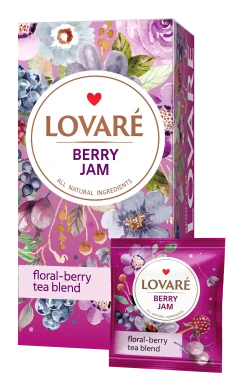 Ceai LOVARE Berry Jam, 24 pachetele de 2gr 