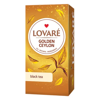 Ceai LOVARE Golden Ceylon, 24 pachetele de 2gr