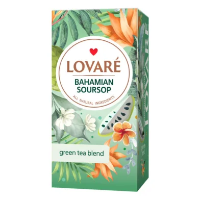 Чай LOVARE Bahamian Soursop, 24 пакетиков по 2 г