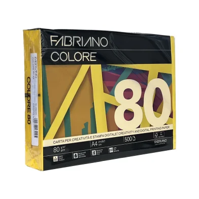 Hartie FABRIANO Colore A4, 80g/m2, 500 foi cedro