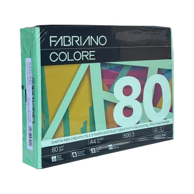 Бумага FABRIANO Colore A4, 80 г/м2, 500 л. acqua marina