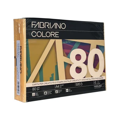 Hartie FABRIANO Colore A4, 80g/m2, 500 foi albicoca
