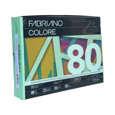 Бумага FABRIANO Colore A4, 80 г/м2, 500 л. verde chiaro
