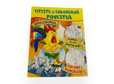 Cartea de colorat Citeste si coloreaza Povestea