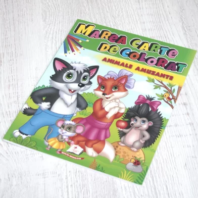 Cartea de colora Marea carte de colorat Animale amuzante