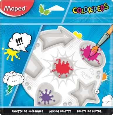 Paleta MAPED, 6 sectii, plastic, blister