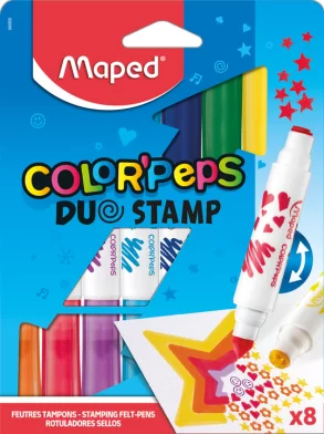 Carioci MAPED Duo, stampilute, 8 culori