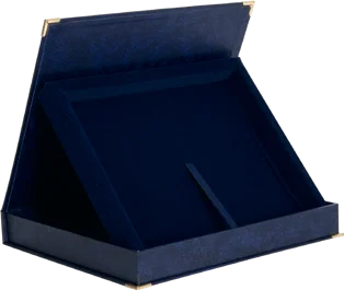 Футляр деревянный для дипломов 275x220 мм, синий