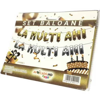 Baloane La Multi Ani, din folie, 10 bucati