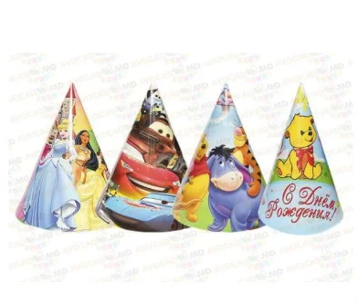 Coif colorat din carton 20cm