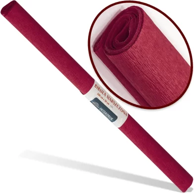 Hirtie creponata INTERDRUK Classic 50x200cm, rosu inchis