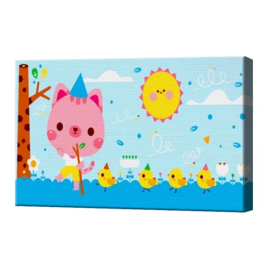 Pictura pe numere ART GALLERY Pisicuta roz 20х30cm pinza