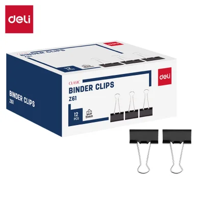 Clipsuri DELI Clasic 51mm, 12 bucati