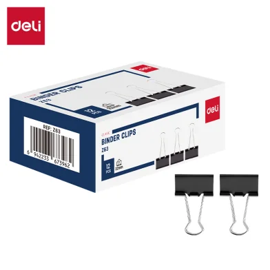 Clipsuri DELI Clasic 32mm, 12 bucati