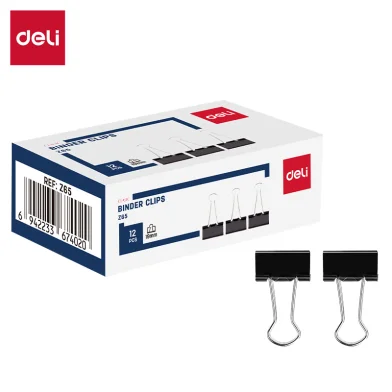 Clipsuri DELI Clasic 19mm, 12 bucati