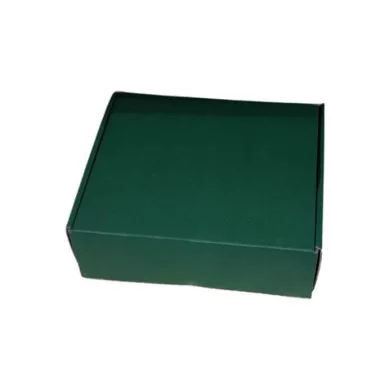 Cutie p-u cadouri gofrat verde, 32x27x10 cm