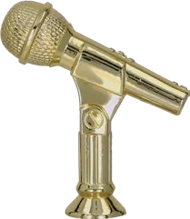 Figurina MICROFON, 7 cm, F174-G