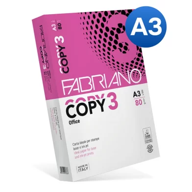 Hartie FABRIANO Copy 3 A3, 80g/m2, 500 foi, clasa C+
