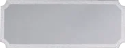 Placa din metal 73х27 cm, argint